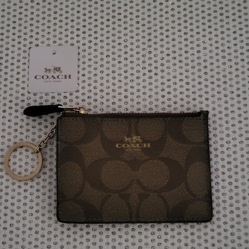 Authentic Coach wallet key chain